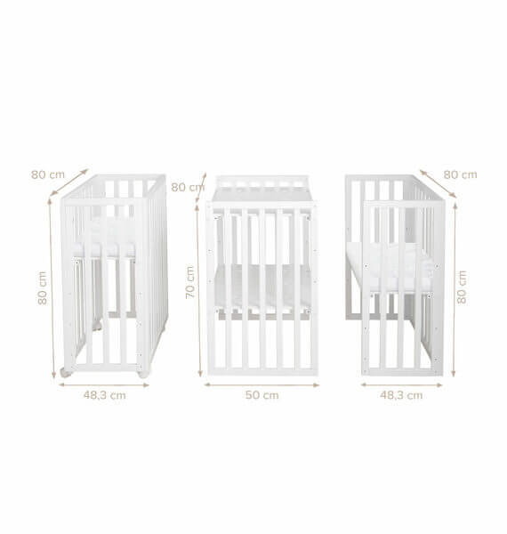 Cama de bebé, Cambiador de mesa y Cuna