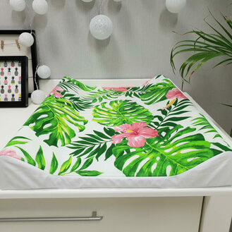 Hojas con flores